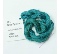 Шёлковое мулине Dinky-Dyes S-261 Blue Spruce